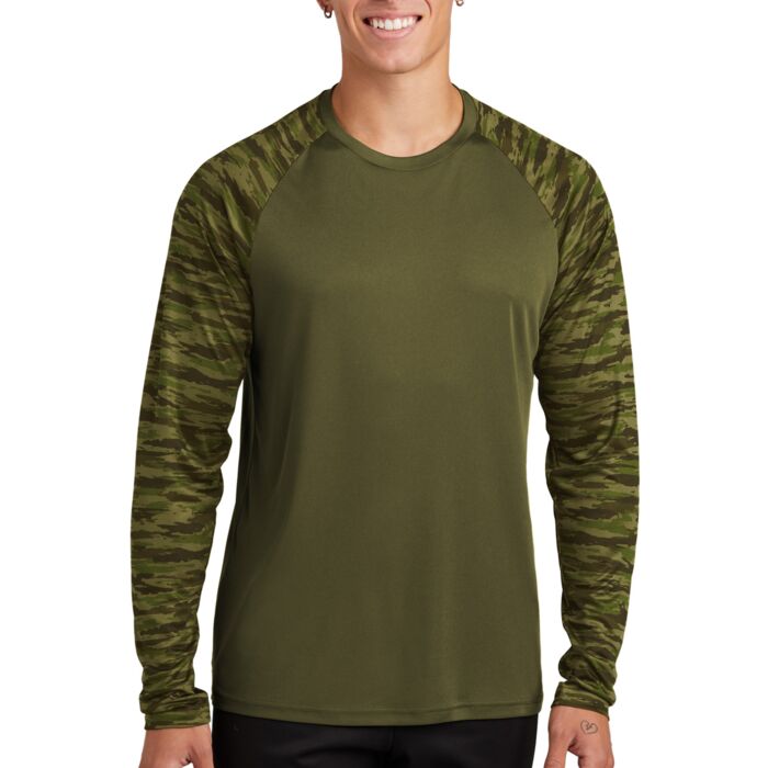 Drift Camo Colorblock Long Sleeve Tee Thumbnail